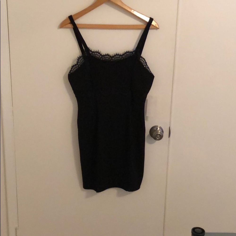 Black mini dress